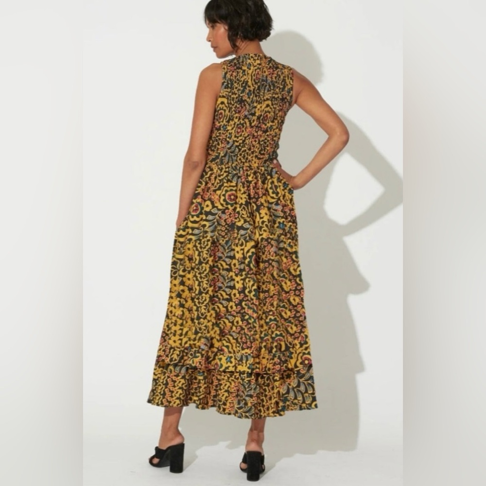 Cleobella Valory Sleeveless Ruffle Ankle V Neck Dress NWT Size Medium - Picture 9 of 9